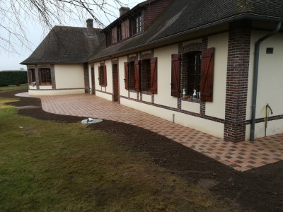 Terrasse, trottoir de maison